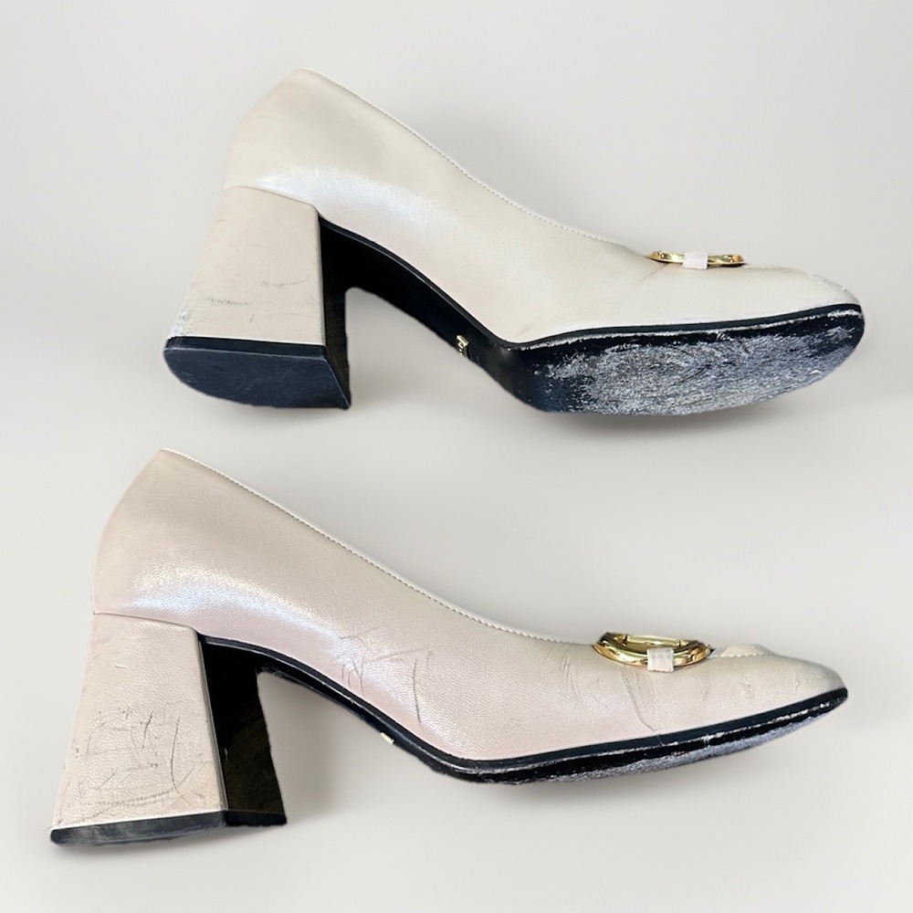 Gucci Cream Horsebit Ballet Pump Flats Women's Heels Size 6 - Picture 7 of 16